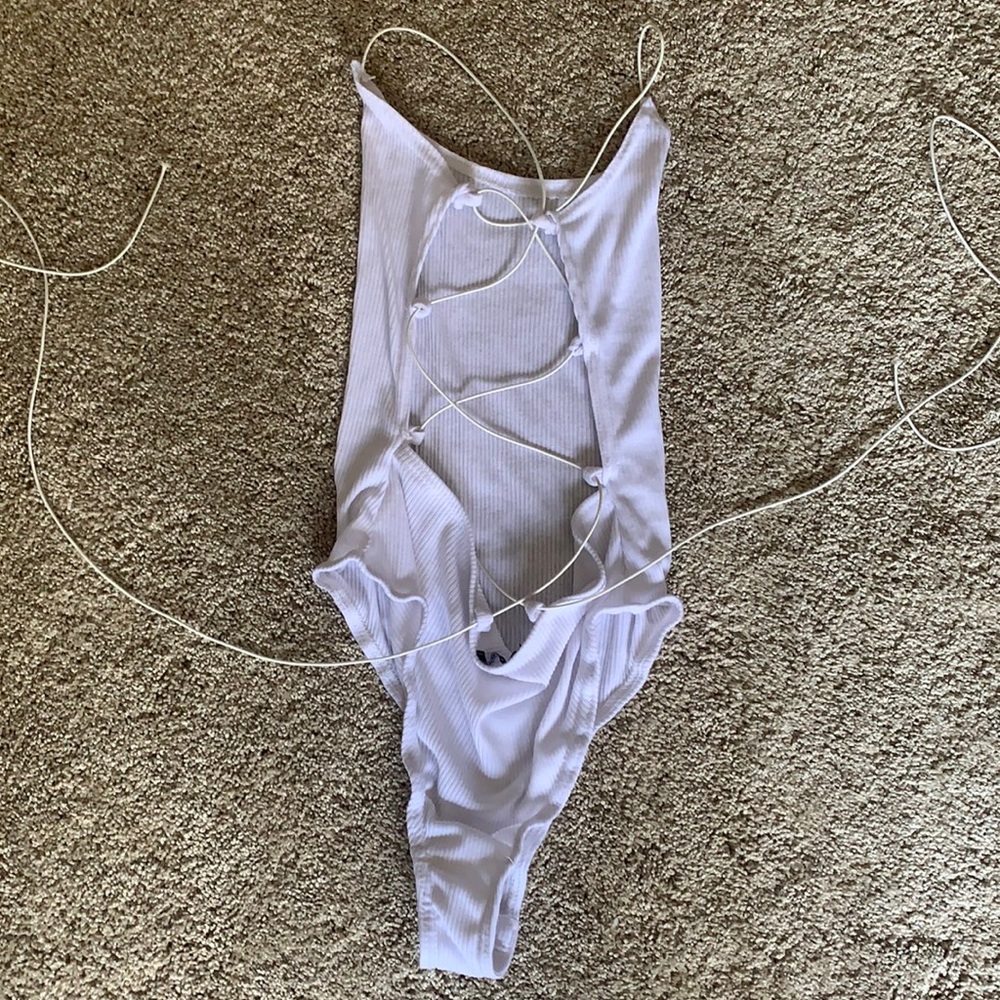 Nasty Gal White Body Suit Size Small